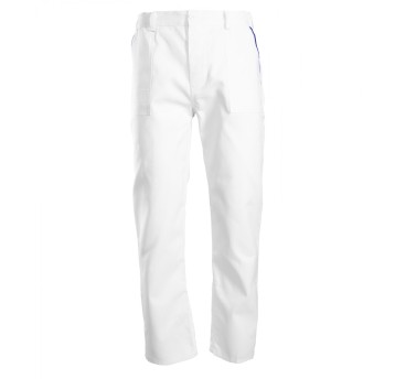 SPODNIE DO PASA MAX-POPULAR - BIAŁY