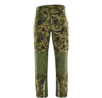 SPODNIE DO PASA OCIEPLANE STANDARD WINTER ZIELONY CAMO