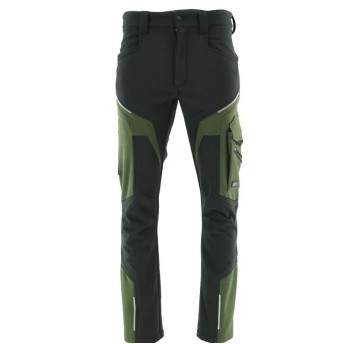 SPODNIE DO PASA SOFTSHELL COMFORT WINTER CZARNY