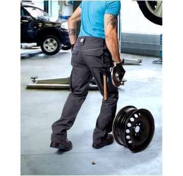 SPODNIE DO PASA URBAN+ - CIEMNOSZARY - 176-182CM