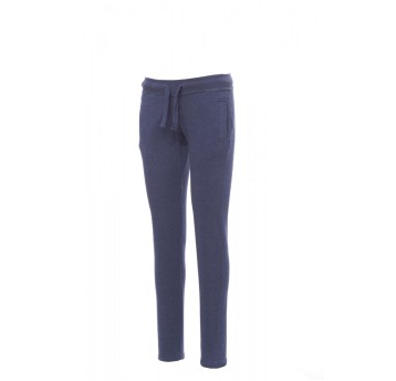 SPODNIE DRESOWE DAMSKIE COLLEGE LADY - MELANŻ JASNY DENIM