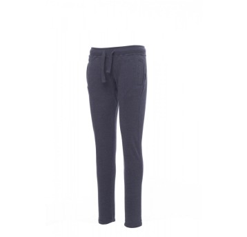 SPODNIE DRESOWE DAMSKIE COLLEGE LADY - MELANŻ NIEBIESKI DENIM