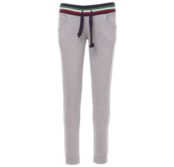 SPODNIE DRESOWE FREEDOM+LADY MELANGE - SZARY MELANŻ-WŁOCHY