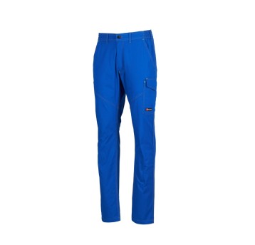SPODNIE ELASTYCZNE LETNIE UNISEX WORKER STRETCH SUMMER - KRÓLEWSKI NIEBIESKI