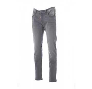SPODNIE JEANS MĘSKIE SAN FRANCISCO - SZARY STALOWY
