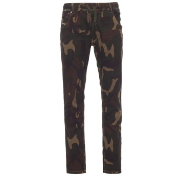 SPODNIE JEANSOWE LOS ANGELES - MORO