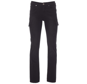 SPODNIE JEANSOWE Z KIESZENIAMI HUMMER - CZARNY