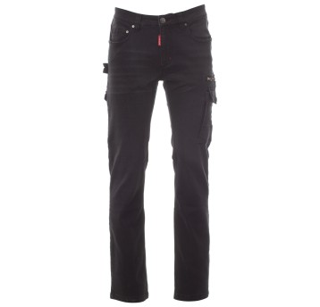 SPODNIE JEANSOWE Z KIESZENIAMI WEST - CZARNY