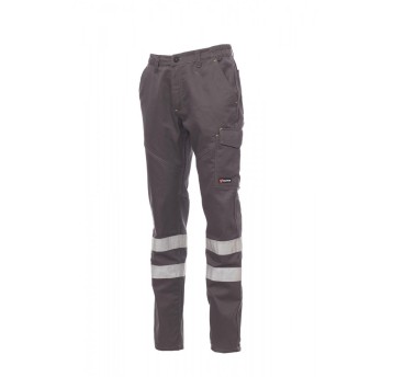 SPODNIE ODBLASKOWE CAŁOROCZNE UNISEX WORKER REFLEX - ZADYMIONY