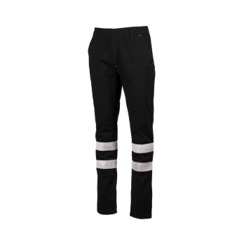 SPODNIE ODBLASKOWE ELASTYCZNE CAŁOROCZNE UNISEX ENGINE STRETCH REFLEX - CZARNY
