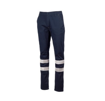 SPODNIE ODBLASKOWE ELASTYCZNE CAŁOROCZNE UNISEX ENGINE STRETCH REFLEX - GRANATOWY