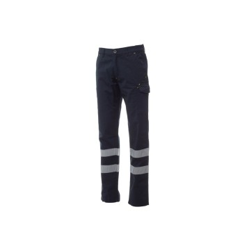 SPODNIE ODBLASKOWE ELASTYCZNE CAŁOROCZNE UNISEX POWER STRETCH REFLEX - GRANATOWY