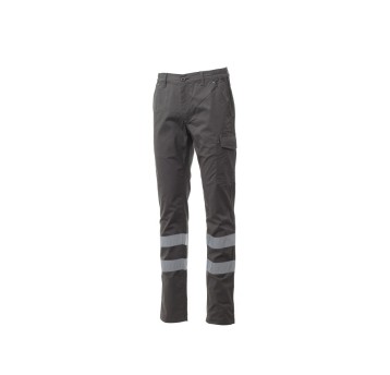 SPODNIE ODBLASKOWE ELASTYCZNE LETNIE UNISEX POWER STRETCH SUMMER REFLEX - ZADYMIONY
