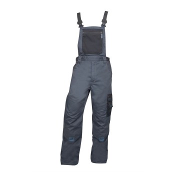 SPODNIE OGRODNICZKI 4TECH 03 - SZARO-CZARNY - 176-182CM