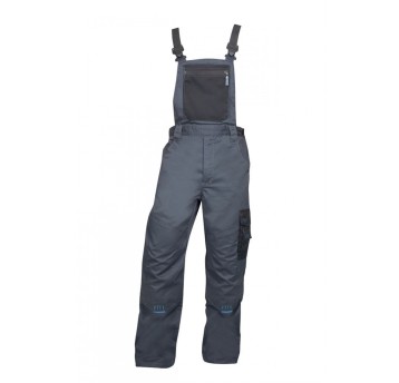 SPODNIE OGRODNICZKI 4TECH 03 - SZARO-CZARNY - 183-190CM