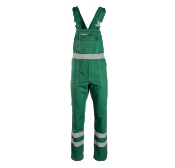 SPODNIE OGRODNICZKI BRIXTON CLASSIC ODBLASK - ZIELONY