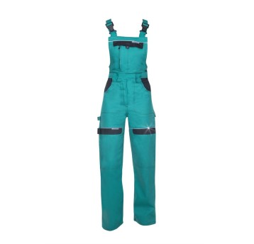 SPODNIE OGRODNICZKI COOL TREND DAMSKIE - ZIELONO-CZARNY