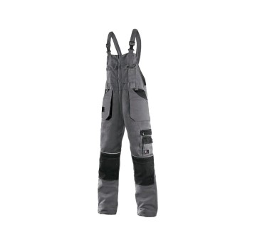 SPODNIE OGRODNICZKI CXS ORION KRYSTOF MĘSKIE - SZARO-CZARNY