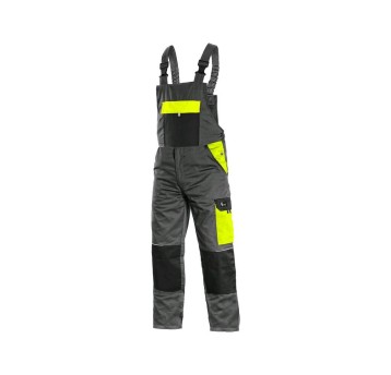SPODNIE OGRODNICZKI CXS PHOENIX CRONOS MĘSKIE - SZARO-ŻÓŁTY