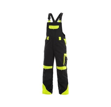 SPODNIE OGRODNICZKI CXS SIRIUS BRIGHTON MĘSKIE - CZARNO-ŻÓŁTY