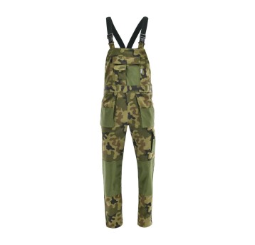 SPODNIE OGRODNICZKI KING ZIELONY CAMO