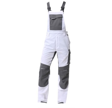 SPODNIE OGRODNICZKI SUMMER - BIAŁY - 183-190CM