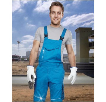 SPODNIE OGRODNICZKI SUMMER - NIEBIESKI - 183-190CM