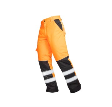 SPODNIE OSTRZEGAWCZE HOWARD ZIMOWE - POMARAŃCZOWY