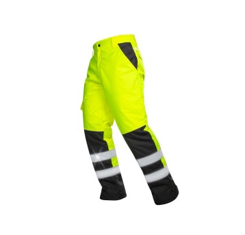 SPODNIE OSTRZEGAWCZE HOWARD ZIMOWE - ŻÓŁTY