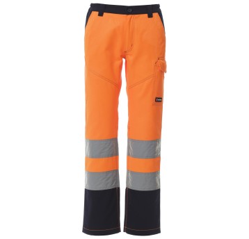 SPODNIE ROBOCZE CHARTER LADY - POMARAŃCZOWY FLUO-GRANATOWY