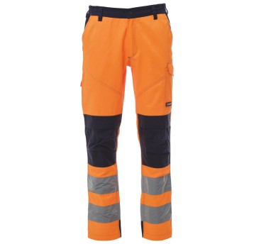 SPODNIE ROBOCZE CHARTER TECH - POMARAŃCZOWY FLUO-GRANATOWY