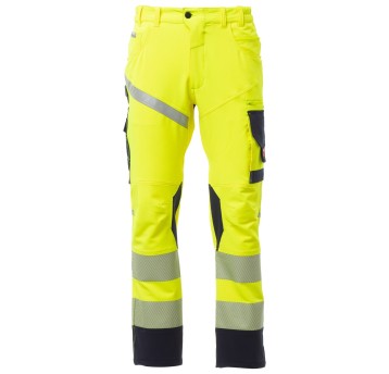 SPODNIE ROBOCZE NEXT 4W HI-VI - ŻÓŁTY FLUO-GRANATOWY