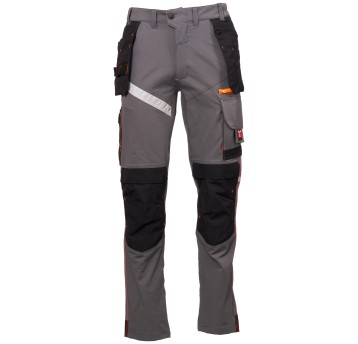 SPODNIE ROBOCZE NEXT 4W HOLSTER SUMMER - ZADYMIONY-CZARNY