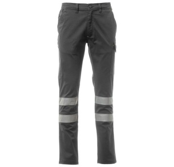 SPODNIE ROBOCZE POWER STRETCH REFLEX - ZADYMIONY