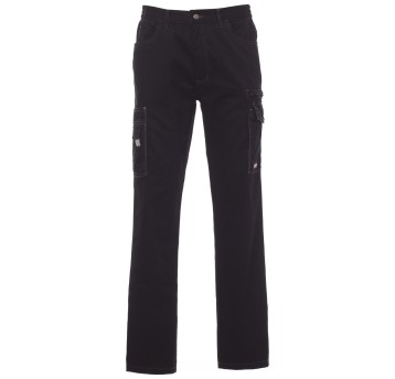 SPODNIE ROBOCZE TEXAS - CZARNY-ZADYMIONY