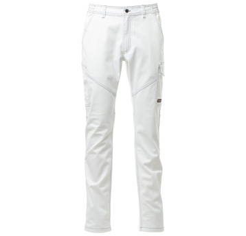 SPODNIE ROBOCZE WORKER STRETCH - BIAŁY
