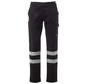 SPODNIE ROBOCZE WORKER SUMMER REFLEX - CAŁKIEM CZARNY