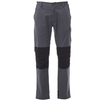 SPODNIE ROBOCZE WORKER TECH - ZADYMIONY-CZARNY