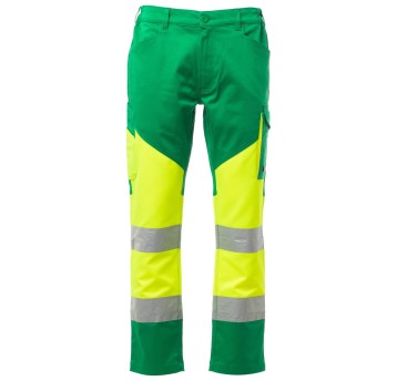 SPODNIE ROBOCZE WORKING - ŻÓŁTY FLUO-ŻELOWY ZIELONY