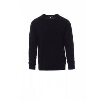 SWETER DEKOLT OKRĄGŁY UNISEX FLY - CZARNY