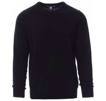 SWETER OKRĄGŁY DEKOLT FLY - CZARNY