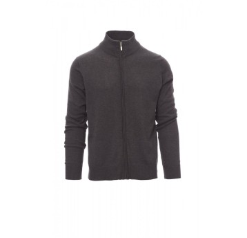 SWETER ROZPINANY UNISEX BOARDING MELANGE - SZARY POPIELATY MELANŻ