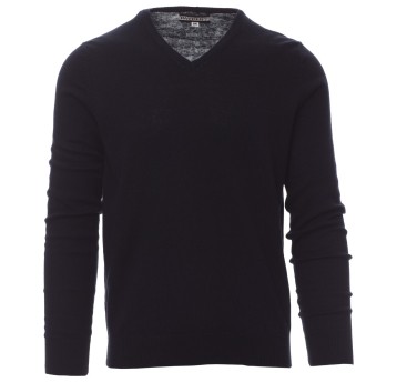 SWETER W SEREK BUSINESS - GRANATOWY