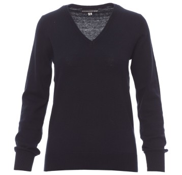 SWETER W SEREK BUSINESS LADY - GRANATOWY