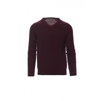 SWETER W SEREK MĘSKI BUSINESS - BORDOWY