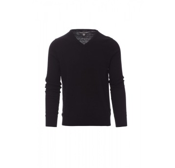 SWETER W SEREK MĘSKI BUSINESS - CZARNY
