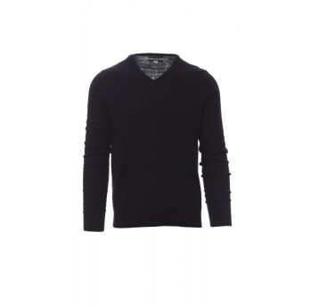 SWETER W SEREK MĘSKI BUSINESS - GRANATOWY