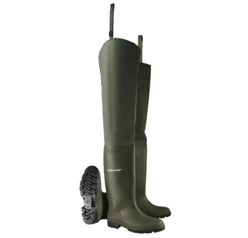 WODERY DUNLOP PRICEMASTOR THIGH WADER - ZIELONY-CZARNY
