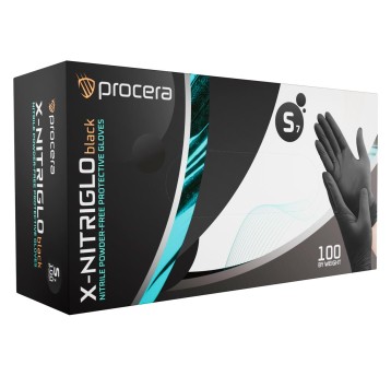 X-NITRILGLO BLACK RĘKAWICE NITRYLOWE CZARNE 100 SZT