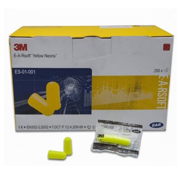 ZATYCZKI 3M EAR SOFT YELLOW NEONS (250PAR)